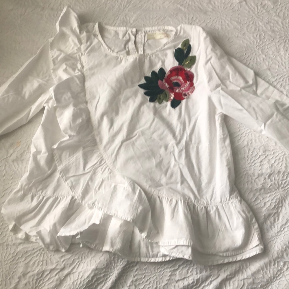 Zara kids rose dress shirt